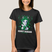Kidney Disease Awareness Month Green Ribbon Unicor T-Shirt (Vorderseite)