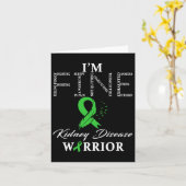 Kidney Disease Warrior Karte (Gelbe Blume)