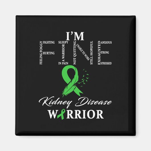 Kidney Disease Warrior Magnet (Vorne)