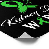 Kidney Disease Warrior Poster (Ecke)
