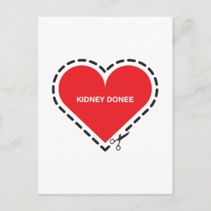 Kidney Donee 'Get well soon' Postcard Postkarte