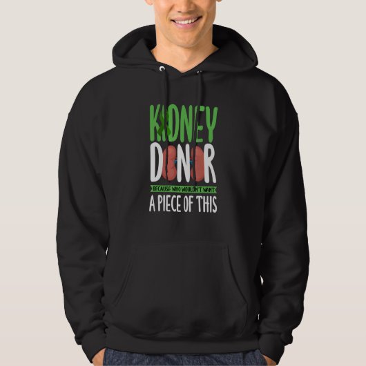Kidney Donor Organ Transplant Hoodie (Vorderseite)