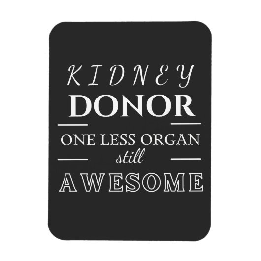 Kidney Donor Vielen Dank Magnet (Vertikal)