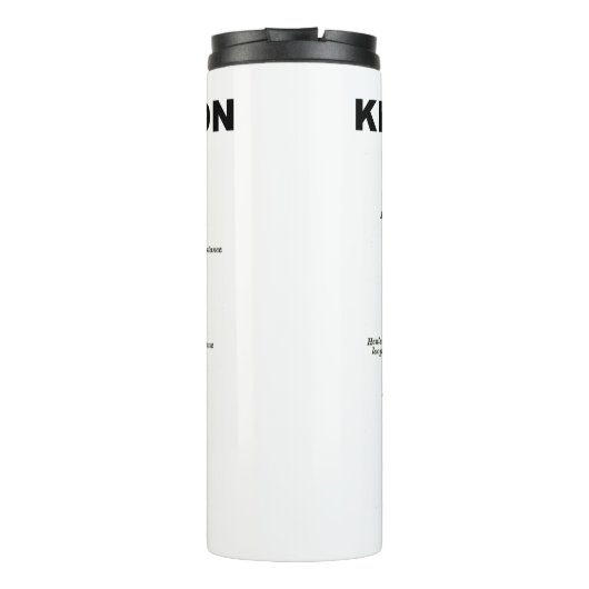 Kidney Nephron Gray's Anatomy-Lehrbuch Thermosbecher (Rückseite)