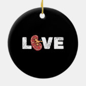 Kidney Organ Love Nephrologist Keramik Ornament (Hinten)