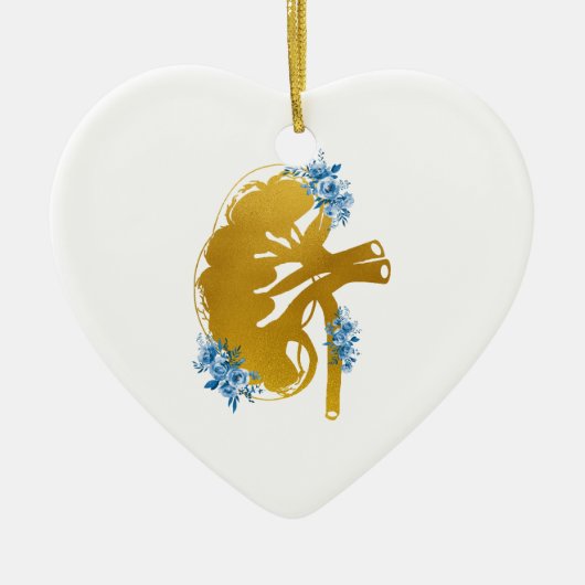 Kidney Sektion Keramik Ornament (Vorne)