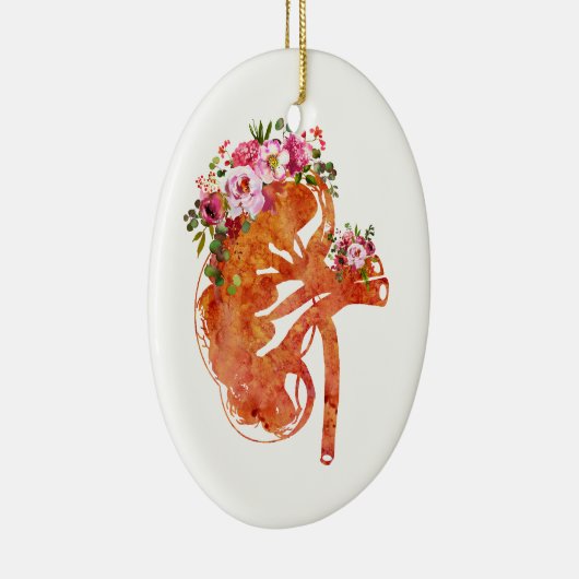 Kidney Sektion Keramik Ornament (Rechts)