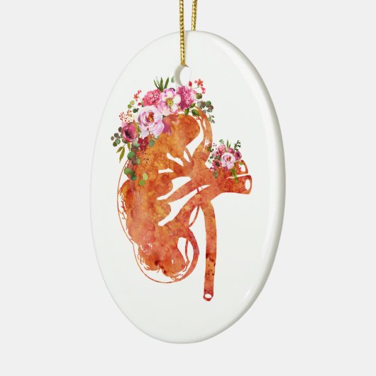 Kidney Sektion Keramik Ornament (Links)