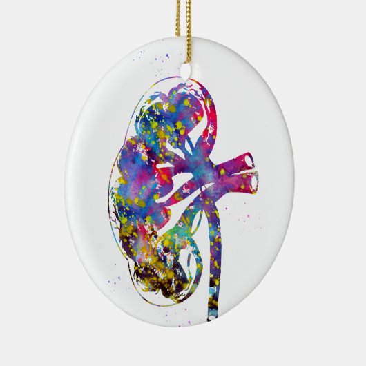 Kidney Sektion Keramik Ornament (Rechts)