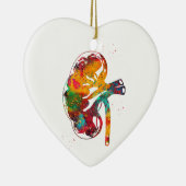 Kidney Sektion Keramik Ornament (Rechts)