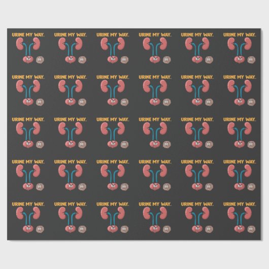 Kidney Stone Survivor Funny Operation Erholung Spa Geschenkpapier (Flach)