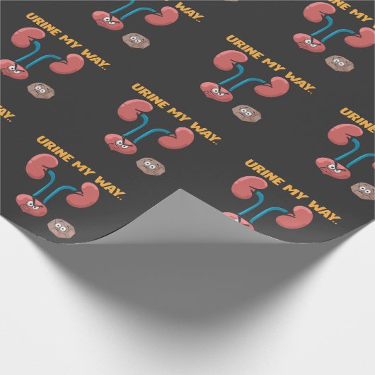 Kidney Stone Survivor Funny Operation Erholung Spa Geschenkpapier (Ecke)