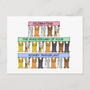 Kidney Transplant Anniversary Postkarte