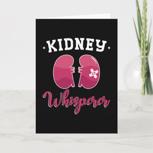 Kidney Whisperer Dialysis Nurse Nephrology Tech Karte (Vorderseite)