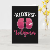 Kidney Whisperer Dialysis Nurse Nephrology Tech Karte (Gelbe Blume)