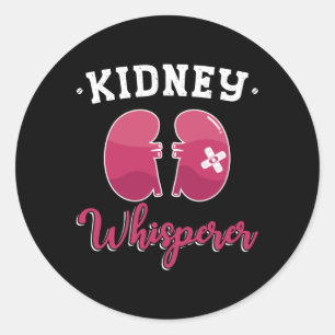 Kidney Whisperer Dialysis Nurse Nephrology Tech Runder Aufkleber
