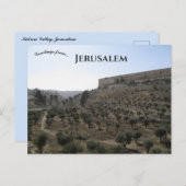 Kidron Valley Jerusalem Postkarte (Vorne/Hinten)