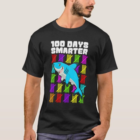 Kids 100 Days Smarter Shirts, Boys 100th Day Of Sc T-Shirt (Vorderseite)