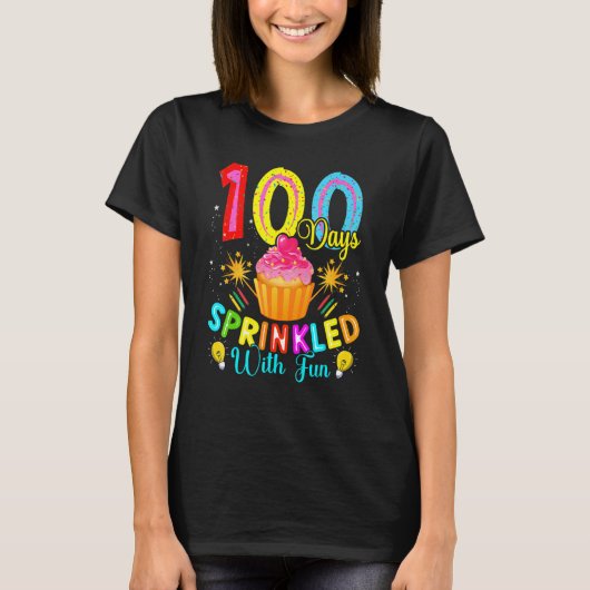 Kids 100 Days Sprinkled with Fun Happy 100 Days Of T-Shirt (Vorderseite)