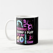 Kids 10 Year Old Bday Gymnast 10th Gymnastics Birt Kaffeetasse (Links)