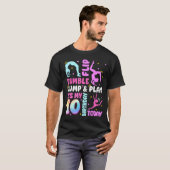 Kids 10 Year Old Bday Gymnast 10th Gymnastics Birt T-Shirt (Vorne ganz)