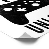 Kids 11 Year Old Birthday Gamer Level 11 Unlocked  Poster (Ecke)