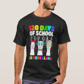 Kids 120 Days Of School No Prob Llama Llama Teache T-Shirt (Vorderseite)