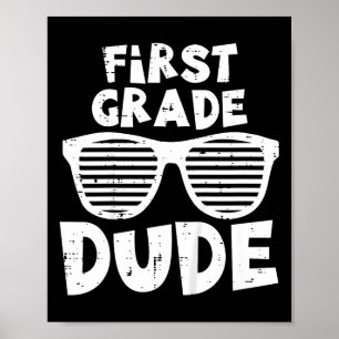Kids 1. Klasse Typ Byck Zur Schule Erster Schultag Poster