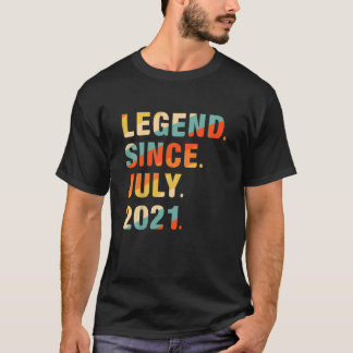 Kids 1st Birthday 1 Year Old Legend Since July 20 T-Shirt