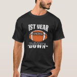 Kids 1st Birthday Football Touchdown 1 Year Old Bo T-Shirt<br><div class="desc">Kids 1st Birthday Football Touchdown 1 Year Old Boy Sports Team.</div>