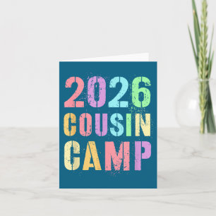 Kids 2026 Cousin-Camp Familienurlaub Crew Tante Karte