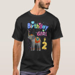 Kids 2 Years Old Elephant Its my 2th birthday Girl T-Shirt<br><div class="desc">Kids 2 Years Old Elephant Its my 2th birthday Girl Elephant</div>