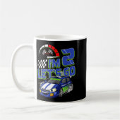 Kids 2nd Birthday Racing Car 2 Year Old Boys Party Kaffeetasse (Links)