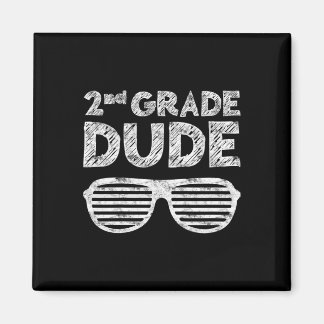 Kids 2nd Grade Dude Second Grade Byck To School  Magnet