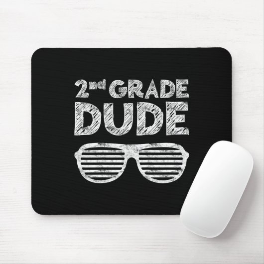 Kids 2nd Grade Dude Second Grade Byck To School Mousepad (Mit Mouse)