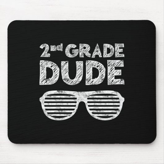 Kids 2nd Grade Dude Second Grade Byck To School  Mousepad (Vorne)