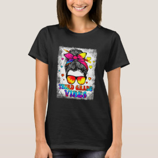 Kids 3. Klasse Vibes Unordentlicher Dutt Mädchen E T-Shirt