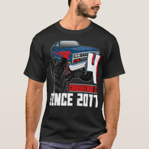 Kids 4 Crushing Es Seit 2017 Monster Truck 4. T-Shirt