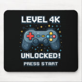 Kids 4k Boys Ck To School Retro Gamer 4k Unlocked  Mousepad (Vorne)