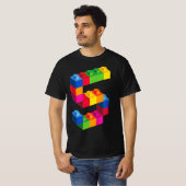 Kids 5 Year Old Building Blocks Birthday Bricks 5 T-Shirt (Vorne ganz)