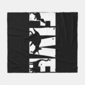 Kids 5 Years Old Birthday Boy Dinosaur T Rex Gift, Fleecedecke (Vorderseite (Horizontal))