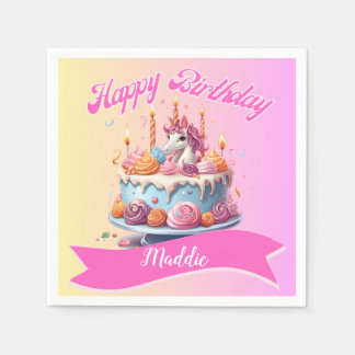 Kids 5th Birthday Napkins Serviette