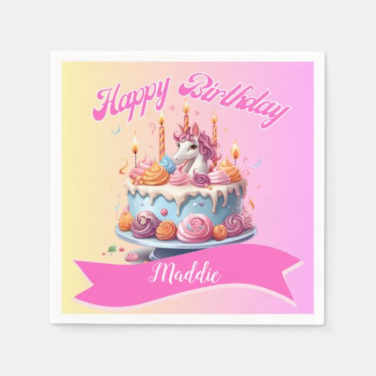 Kids 5th Birthday Napkins Serviette (Vorderseite)