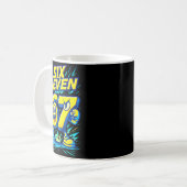 Kids 67 Six Seven Italian Brainrot 6 7 Funny Meme Kaffeetasse (Vorderseite Links)