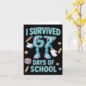 Kids 6-7 Meme I Survived 67 Days Of School Karte (Gelbe Blume)