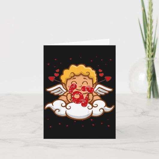 Kids 6 7 Meme Six Seven Cud 67 Valentines Day Todd Karte (Vorderseite)