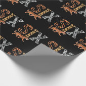 Kids 6th Birthday Party Zoo Tiger Geschenkpapier (Ecke)