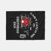 Kids 6th Birthday Race Car Bday Boy Cant Catch Me  Fleecedecke (Vorderseite (Horizontal))