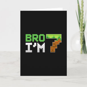 Kids 7. Geburtstag Junge Bruder Ich bin 7 Jahre al Karte