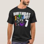 Kids 7 Year Old Paintball Birthday Party Boys T-Shirt<br><div class="desc">Kids 7 Year Old Paintball Birthday Party Boys . Check out our birthday t shirt selection for the very best in unique or custom,  handmade pieces from our shops.</div>